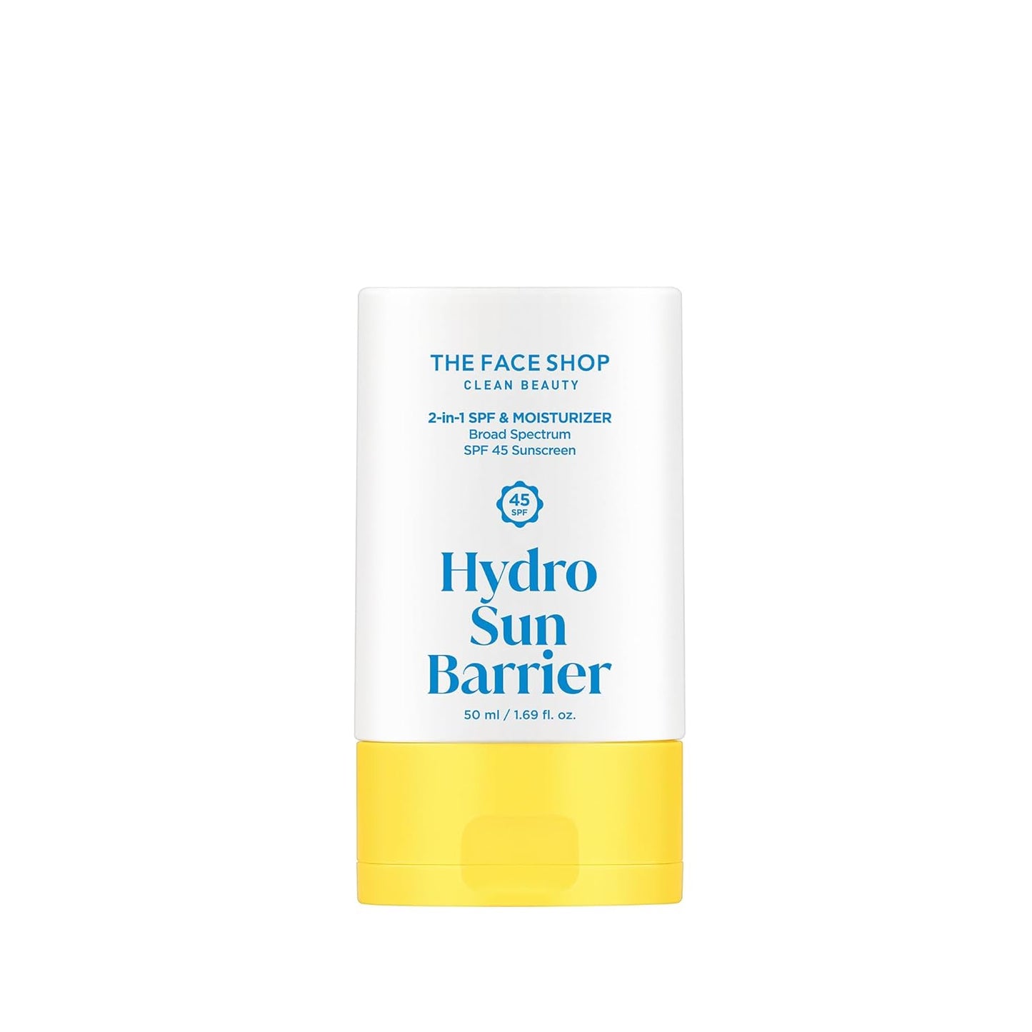THE FACE SHOP Hydro Sun Barrier Moisturizer SPF 45, Daily Hydrating Facial Sunscreen & Moisturizer, for Oily Skin, Formulated with Calendula & Niacinamide, No White Cast, 1.69 Fl. Oz.
