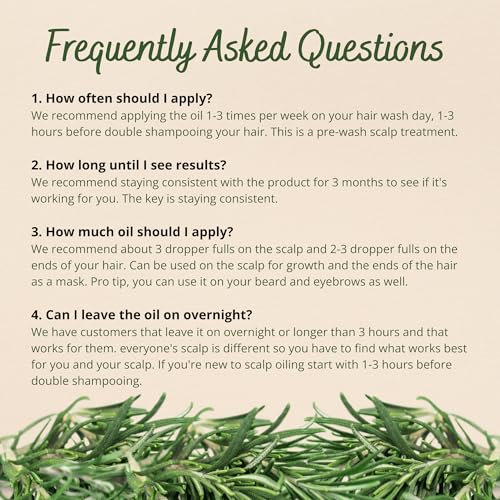 Lia Organics Hair Growth Oil - Organic, Vegan, cruelty free - Rosemary oil, castor oil, pumpkin seed oil, amla oil etc. For thick healthy hair, 1.70 Fl Oz (Pack of 1)