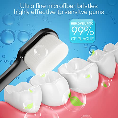 Ultra Soft Toothbrush for Sensitive Gums, 20k Nano Floss Bristles Toothbrushes