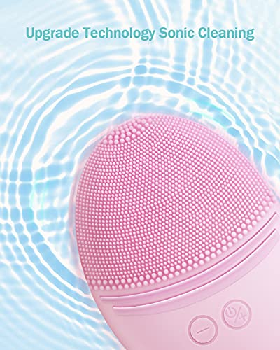 EZBASICS Facial Steamer Bundled with Facial Cleansing Brush Pink