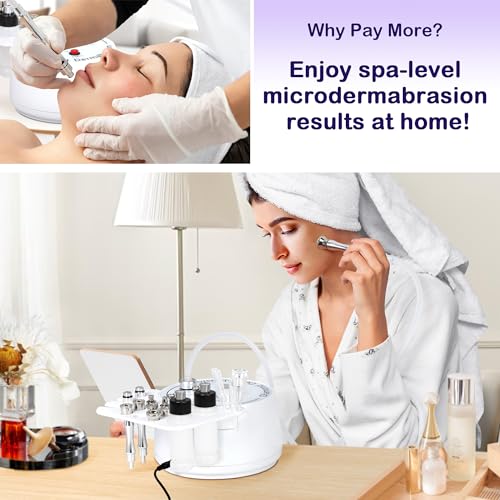 Kendal Microdermabrasion Machine Professional, 3 in 1 Diamond Dermabrasion Machine, Facial Beauty Equipment for Dermabrasion, Vacuum Blackhead Removal & Spray Moisturisation, Esthetician Supplies.