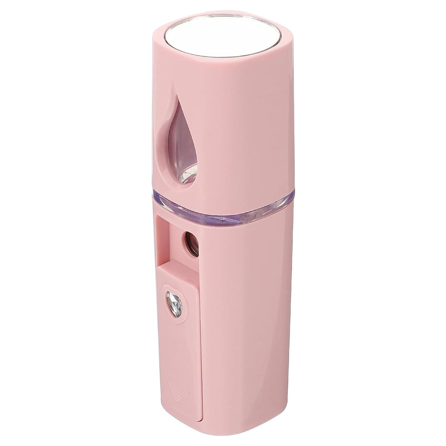 Mini Facial Steamer Portable Face Humidifier 20ml USB Rechargeable Pink Handheld Facial Steamer for Deep Cleaning and Skin Hydration at Home and Travel