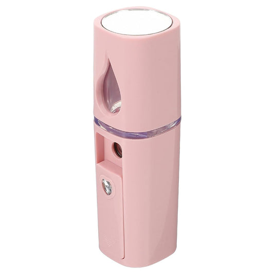 Mini Facial Steamer Portable Face Humidifier 20ml USB Rechargeable Pink Handheld Facial Steamer for Deep Cleaning and Skin Hydration at Home and Travel