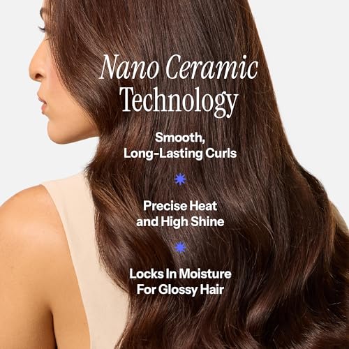 HOT TOOLS Professional Nano Ceramic Extra Long Tapered Curling Iron for Shiny Curls, 3/4 to 1 1/4 Inches