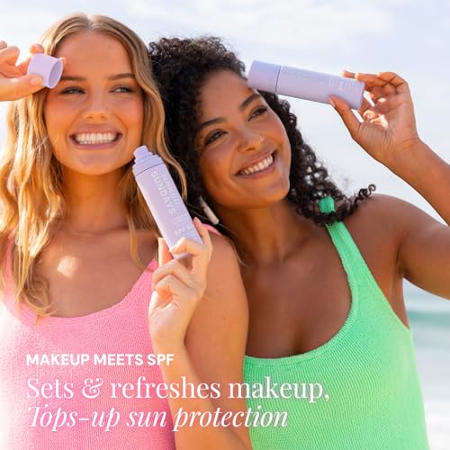 Naked Sundays SPF 50 Hydrating Glow Face Mist – Daily Sunscreen Spray & Makeup Setting Spray with Hyaluronic Acid, Lightweight, Non-Greasy & Hydrating (75ml)