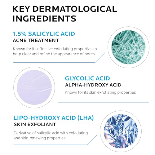 La Roche-Posay Effaclar 1.5% Salicylic Acid Serum, Acne Treatment For Face With Glycolic Acid & Niacinamide, Acne Serum Helps Clear Blackheads, Whiteheads, Pimples & Reduces Post Acne Marks