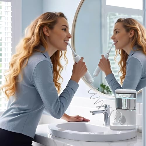 Water Flosser Replacement Hose & 2 Toothbrush Heads for Waterpik Sonic-Fusion SF-01/02/03/04 ， Repair Kit with Tools, Easy Installation