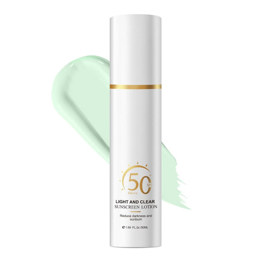 Face Sunscreen SPF 50, Invisible Broad Spectrum SPF + Makeup-Gripping Primer, Reef Safe Sunscreen With No White Cast, Oil Free & Oxybenzone Free, For All Skin Types & Skin Tones, 1.69FL Oz