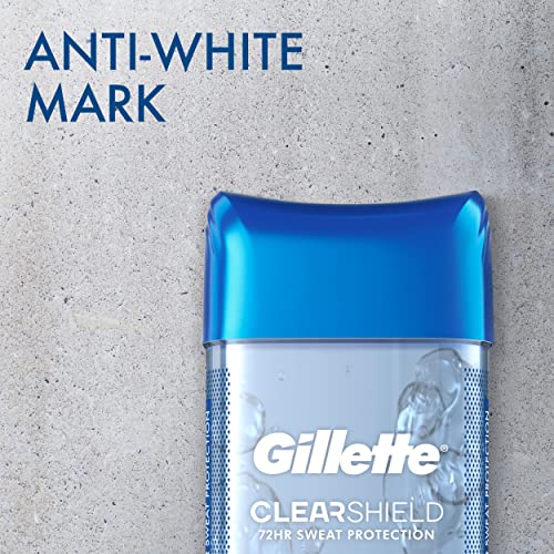 Gillette Advanced Clear Gel Antiperspirant Cool Wave 5 Pack Of 3.8 Ounce Net Wt 19 Ounce