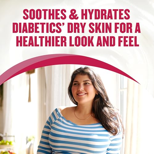 Gold Bond Diabetic Body Lotion, Dry Skin Relief with Vitamin E & Aloe to Soothe & Moisturize Flaky, Rough Skin, Value Size, 21 oz