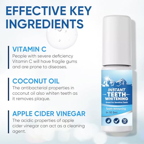 Tooth Paint, Teeth Whitening Paint, Instant White Tooth Paint, Tooth Polish Uptight White, Portable and Simple