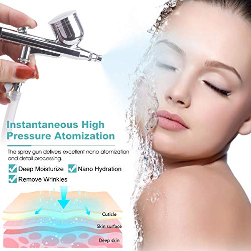 Diamond Microdermabrasion Machine with Spray Gun, Yofuly 65-68cmHg Suction Power Professional Diamond Facial Machine Water Spray Exfoliation Dermabrasion Machine for Home Use Skin Care
