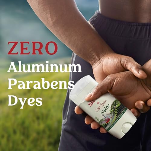 Old Spice Aluminum Free Deodorant for Men, 24/7 Lasting Freshness & Long Lasting Scent, 24/7 Sweat & Odor Protection, Alpine with Hemp Seed Oil + Green Tea Scent, 3.0 oz (Pack of 3)