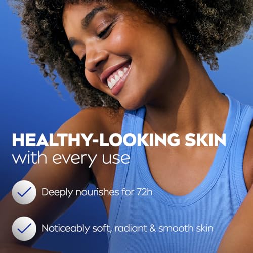 NIVEA Cocoa Butter Body Lotion for Dry Skin with Hyaluronic Acid, Cocoa Butter and Deep Nourishing Serum, 72-Hour Body Moisturizer, 33.8 Fl Oz Value Size Pump Bottle