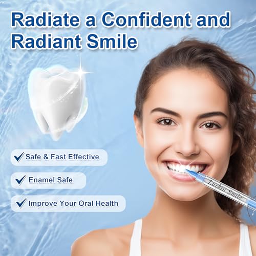 LUCKIN SMILE 10-Pack 35% Teeth Whitening Gel Refills, 35% Carbamide Peroxide Gel, 60 Whitening Treatments, No Sensitivity Teeth Whiteners, 3ml Whitening Gel for Teeth Whitening Kits