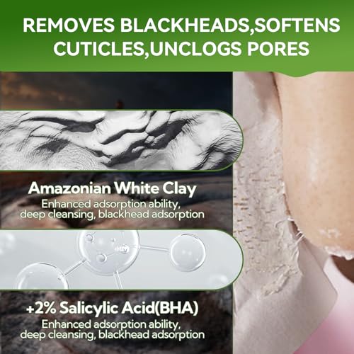 LANBENA Blackhead Remover Nose Pore Strips for Face, 2.0 Upgraded Deep Cleansing Peel off Mask Nose Strips Skincare for All Skin (1.06 Oz/30g) - 60pcs Strips