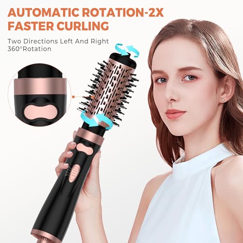 3-in-1 Round Hot Air Spin Brush Set with 2 Brushes