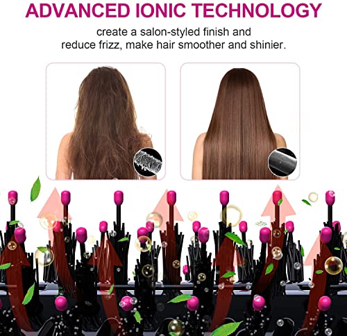 Hair Dryer Blow Dryer Brush in One, Professional Hot Air Brush 4 in 1 One Step Hair Dryer and Styler Volumizer with Negative Ion for Drying, Straightening, Salon for All Hair Types