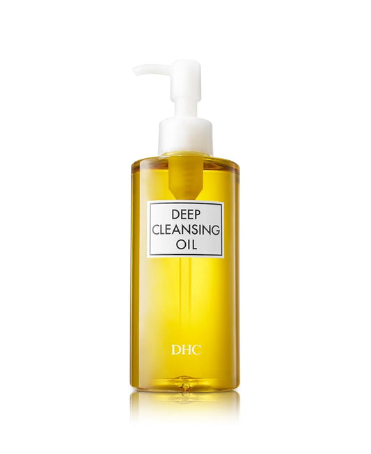 DHC Deep Cleansing Oil, Facial Cleansing Oil, Makeup Remover, Cleanses without Clogging Pores, Residue-Free, Fragrance and Colorant Free, All Skin Types, 6.7 fl. oz.