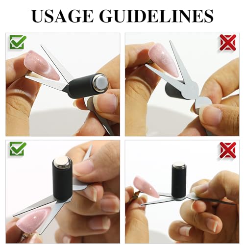 Cat Eye Nail Magnet for Nails,3PCS French Cat Eye Magnet Tool,Stainless Steel French Cat Eye Nail Magnet Set,Perfect for DIY or Nail Salon