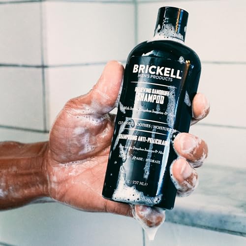 Brickell Men’s Daily Relieving Hair Care Routine, Dandruff Shampoo and Conditioner Set For Men, All Natural and Organic, Scented