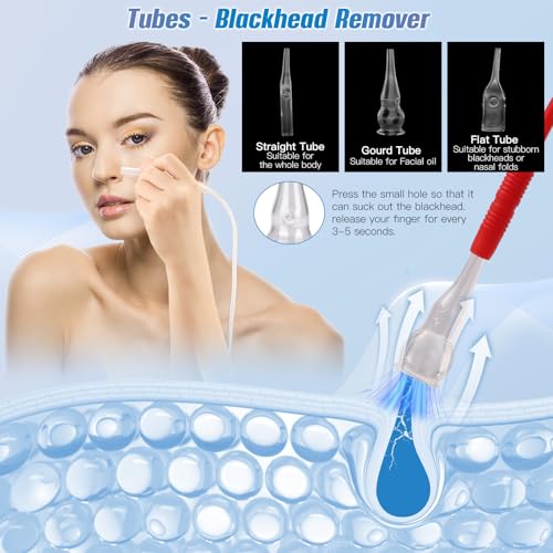 Diamond Microdermabrasion Machine, TopDirect 3 IN 1 Professional Dermabrasion Skincare Device for Adjustable Suction Facial Treatment (Suction Power: 0-68cmHg)