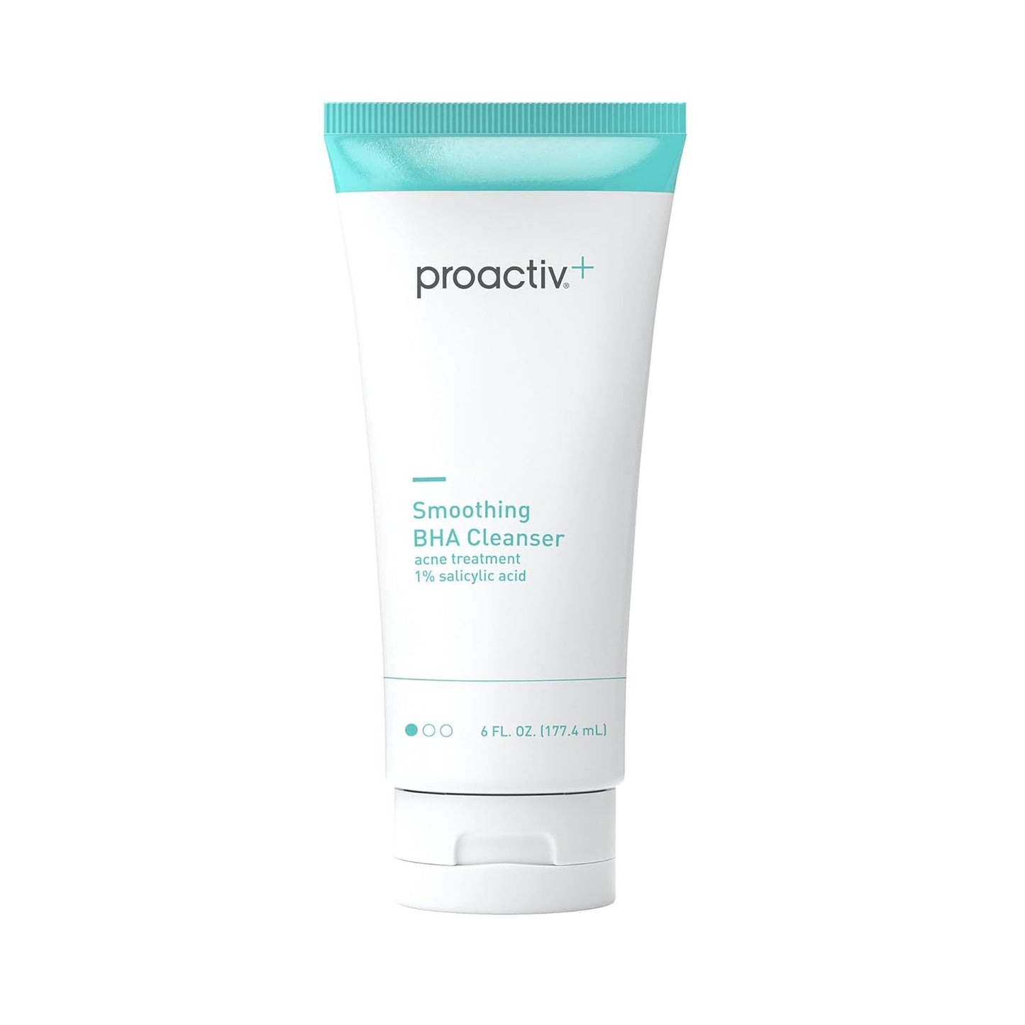Proactiv+ Smoothing BHA Cleanser, 6 oz, Unscented Acne Treatment for All Skin Types, 1% Salicylic Acid Cleanser with Soothing Aloe