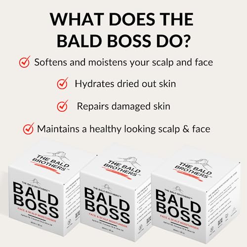 Bald Head Care for Men | Everyday Face & Scalp Care | Matte, No Grease, Vegan | Daily Mens Moisturizer Fragrance Free