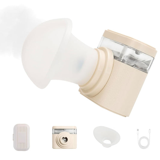 Heated Nano Mist Sprayer,Eye Steamer for Dry Eye Relief,Portable Electric Steam Therapy Wand with Warm Moist Heat for Natural Tears Restore,Dry Eye Fine Mister Machine with 3 Level-Heat