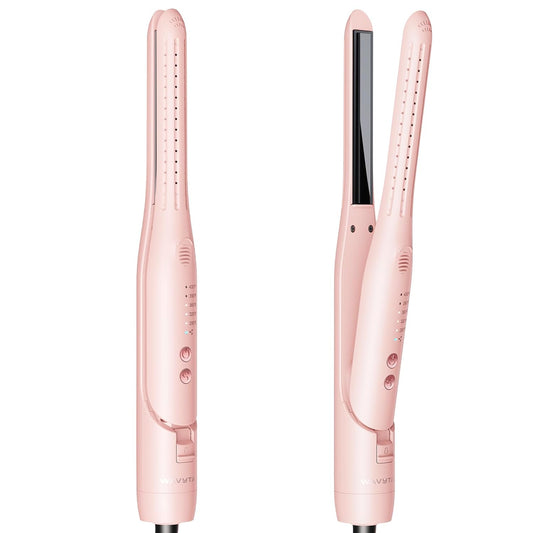 Wavytalk 0.65" Pencil Flat Iron, Cool Curl Pencil, Small Airflow Styler and Straightener for Short Hair, Pixie Cut and Edges, Curling Iron for Short Hair with 360º Cool Airflow for Long-Lasting Hold