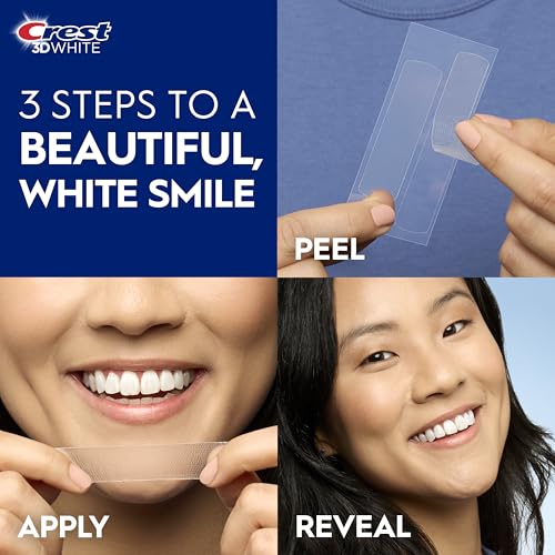 Crest 3D Whitestrips Whitening Starter Kit – Teeth Whitening Kit, 10 Treatments, Each with 1 Upper/1Lower, 20 Strips – Crest 3DWhite Teeth Whitening Strips