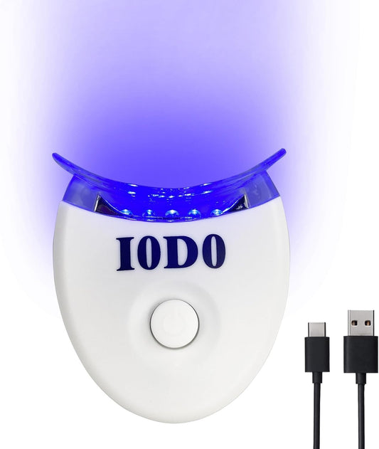 Rechargeable Teeth Whitening Light 5 LED Blue UV Teeth Whitening Lamp Professional LED Accelerator Lights Only(Gel Not Included)