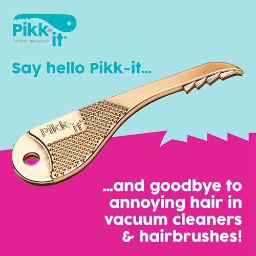 Pikk-it -As Seen on TV- Vacuum hair brush cleaner gadget designed for removing tangled hairs and fibres from vacuums and hairbrushes, super hairbrush cleaner rake (Single Pack)