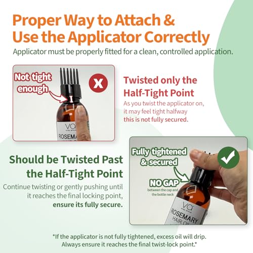 VITAL AFFAIR Blend Of Pure Rosemary Oil For Hair Growth With Castor, Batana, Jojoba Oil-Infused With Biotin & Vitamin E-Blend of Effective Hair Oils for Hair Growth-Strengthening Treatment 6 Fl Oz