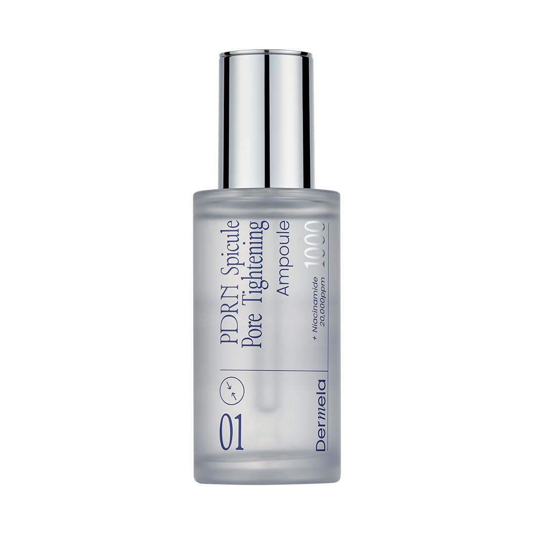 PDRN Spicule Ampoule 1.69 fl oz, Pore-Tightening Serum with 1000ppm Spicules, Centella & Hyaluronic Acid for Sensitive & Acne-Prone Skin | Home Derma Care Treatment, K-beauty Skincare