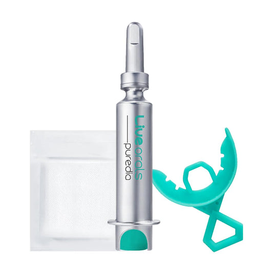 Live Orals PureDia Teeth Whitening Kit - Gel & Mouthpiece Set, Hydrogen Peroxide, Dentist Formulated for Sensitive Teeth, 28 Treatments.