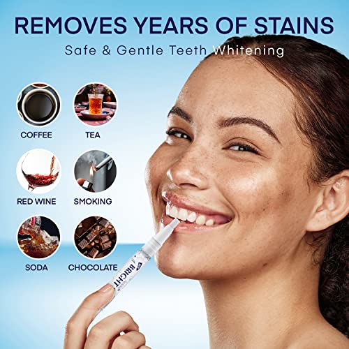 Teeth Whitening Pen (4 Pens) for Teeth Whitening, 40+ Uses, Effective, Painless, No Sensitivity, Travel-Friendly, Beautiful White Smile, Mint Flavor