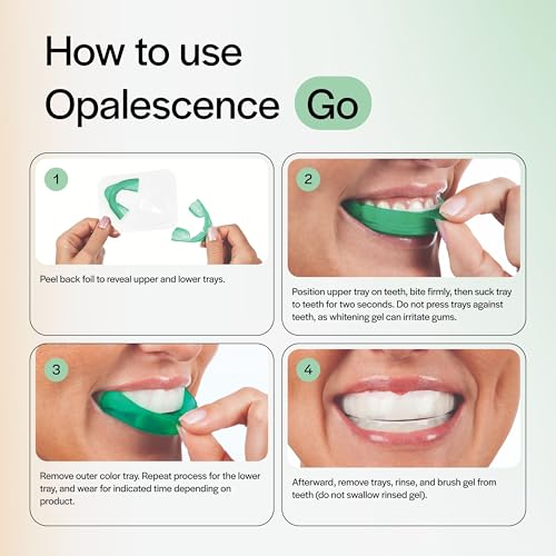 Opalescence Go 15 PF - Prefilled Teeth Whitening Trays - (10 Treatments) Hydrogen Peroxide 15 and Potassium Fluoride - Made by Ultradent - GO15-PF-4638