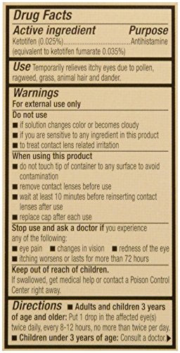 Zaditor Antihistamine Eye Drops, 5-mL