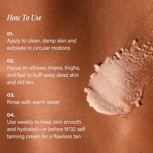 + Lux Unfiltered N°28 Exfoliating Body Polish in Santal - Exfoliating Body Scrub with Shea Butter, Passion Fruit Oil, & Vitamin E - Hydrating & Moisturizing Sugar Scrub - Vegan & Cruelty Free