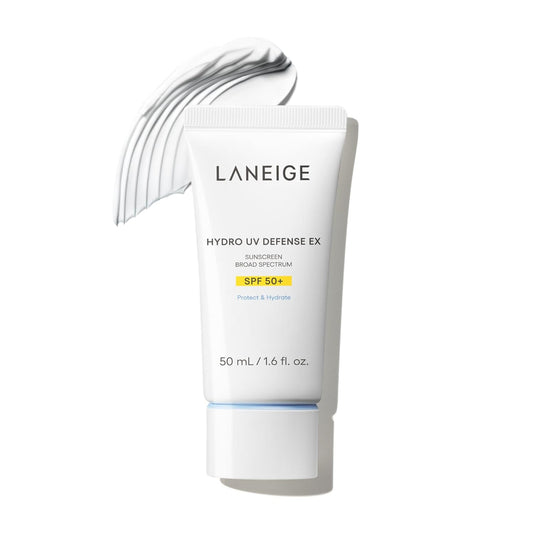 LANEIGE Hydro UV Defense Sunscreen SPF 50+ Hypoallergenic & Dermatologist-Tested Korean Broad Spectrum Sun Protection with No White Cast