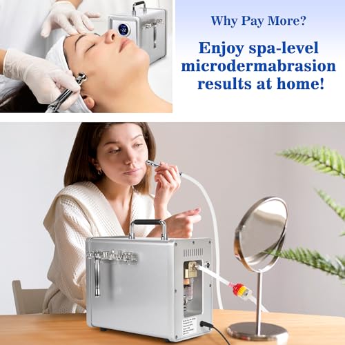 Kendal Professional Diamond Microdermabrasion Machine, Dermabrasion Facial Skin Care Equipment with Digital Display also good for home use 110V-220V HB-SFD02