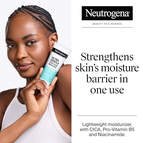 Neutrogena Fragrance Free Daily Facial Moisturizer, Face & Neck Moisturizer for Sensitive Skin with Vitamin B3, Pro-Vitamin B5 & Vitamin E Supports Skin's Dynamic Barrier, 3.4 fl. oz