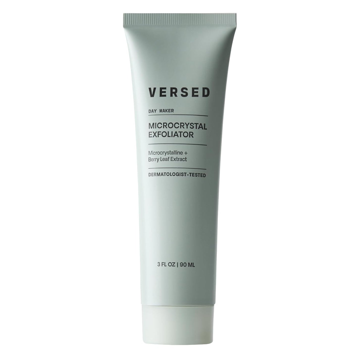 Versed Day Maker Microcrystal Exfoliating Cleanser - Creamy Facial Wash Helps Clear Dead Skin Cells - Microcrystalline, Biodegradable Alternative to Microbeads - Vegan (3 fl oz)