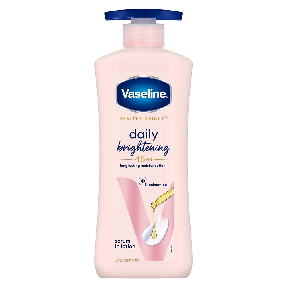 Vaseline Healthy Daily Body Lotion with Vitamin B3, Lightweight Daily Use Moisturizing Lotion – 400 ml (13.52 fl oz)