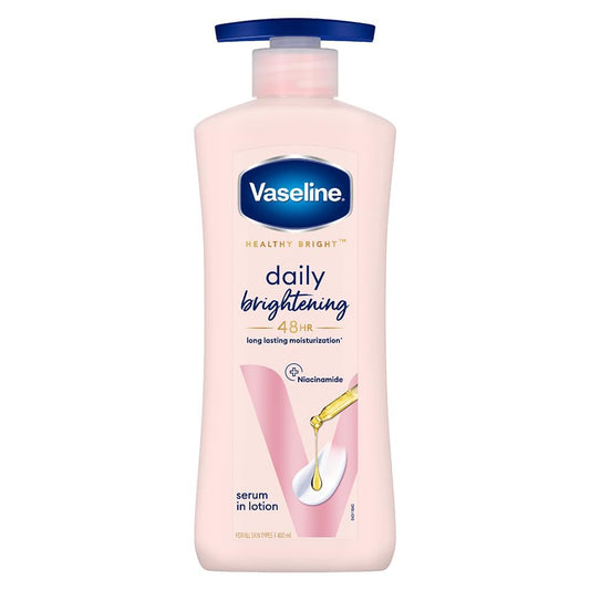Vaseline Healthy Daily Body Lotion with Vitamin B3, Lightweight Daily Use Moisturizing Lotion – 400 ml (13.52 fl oz)