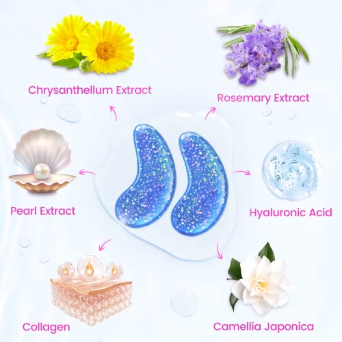 Onespring Under Eye Patches (24 Pairs) - Eye Masks for Wrinkles, Puffy Eyes, Dark Circles, Eye Bags, Valentine's Day Gift, Gifts for Teenage Girls, Under Eye Mask for Refreshing, Revitalizing