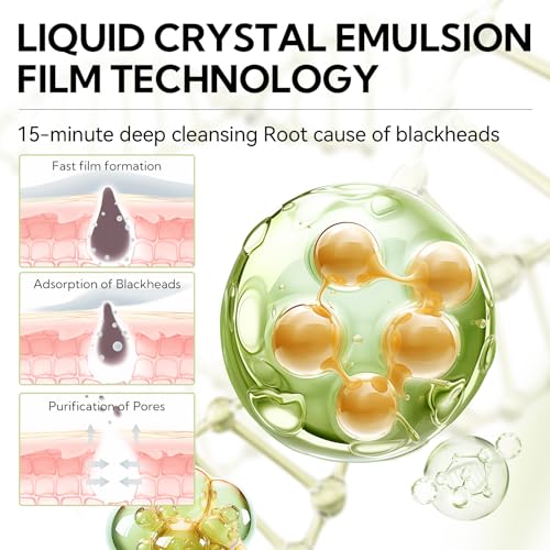 LANBENA Blackhead Remover, Nose Pore Strips for Blackheads, Black Head Remover Mask for Face, Puntos Negros, 30g+60pcs paper