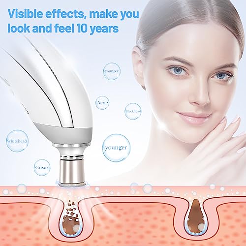 Diamond Professional Microdermabrasion Machine, Portable Dermabrasion Crystal for Facial Skin Care Tool,Face Blackhead Remover Devices Kit,Home Use Microderm Equipment for Women Men