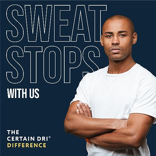 Certain Dri Extra Strength Clinical Solid Antiperspirant, 72-Hour Sweat & Odor Protection for Hyperhidrosis, Maximum-Strength, Powder Fresh Scent, 1.7 oz (Pack of 1)